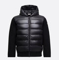 Moncler Cardigan zippé matelassé en laine