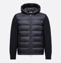 Moncler Cardigan zippé matelassé en laine
